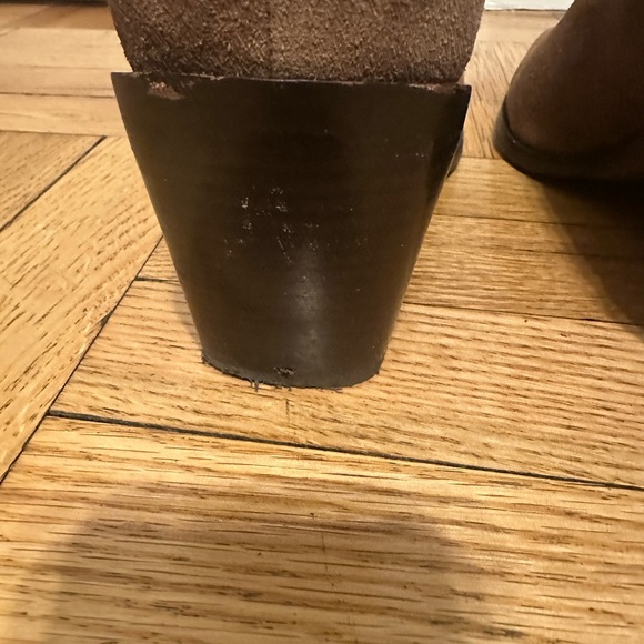 Rag and Bone Brown Suede Leather Pointed Block Heel Chelsea Ankle Boots 40 New - Picture 8 of 12